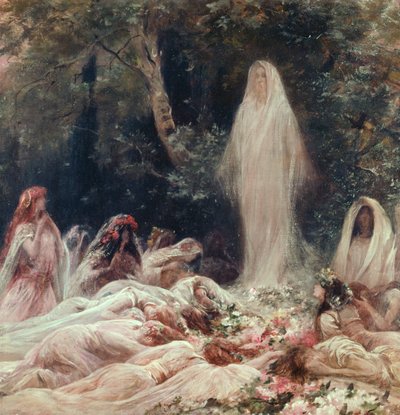 Erscheinung, Illustration für ein literarisches Werk von Edmond Rostand (1868-1918) von Georges Clairin